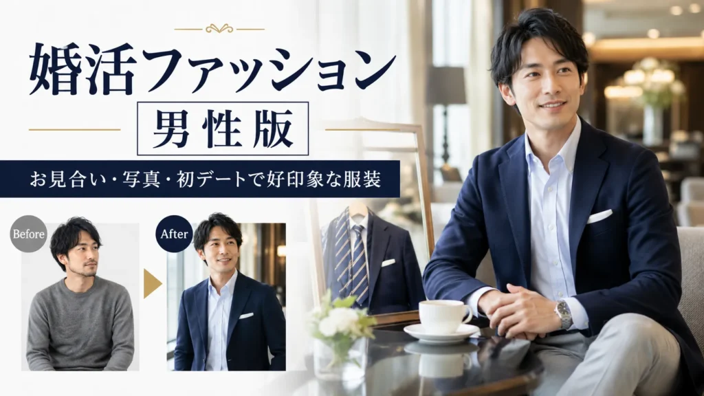男性の婚活ファッション完全ガイド｜お見合い・写真・初デートで好印象な服装