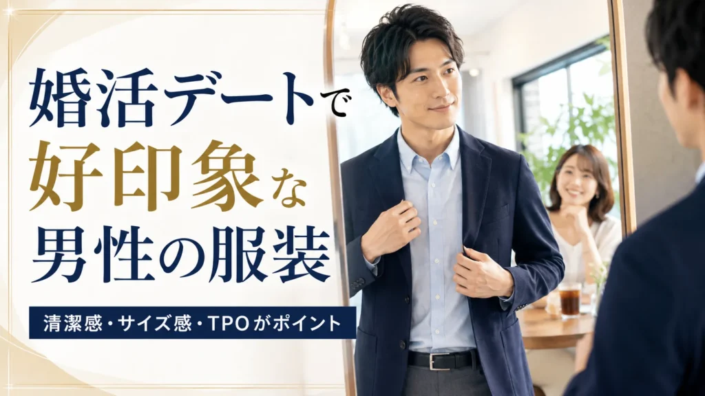 婚活デートの男性服装ガイド｜初デートで女性に好印象を与える清潔感コーデ