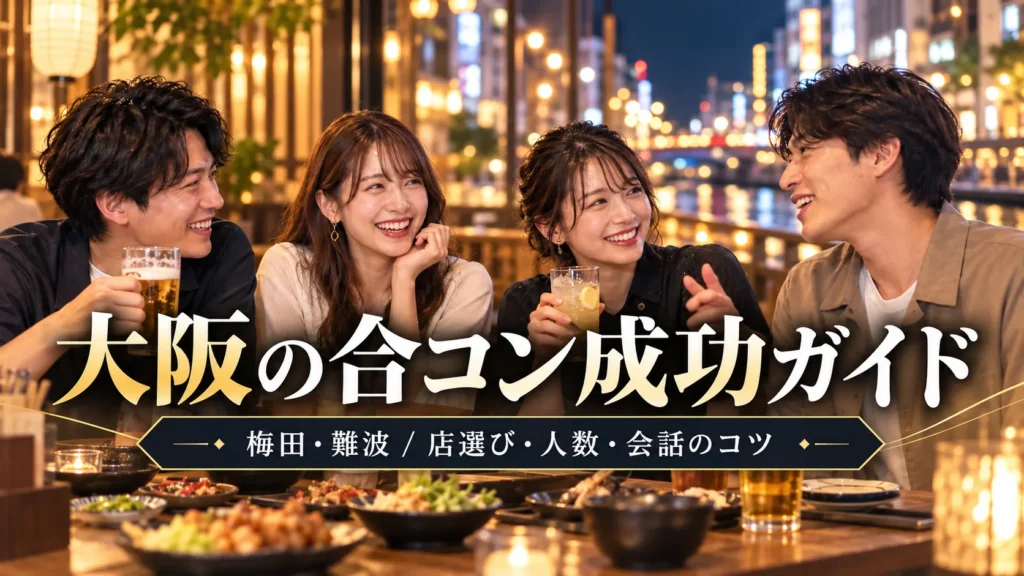 大阪で合コンするなら？梅田・難波の店選び・人数・幹事の進め方