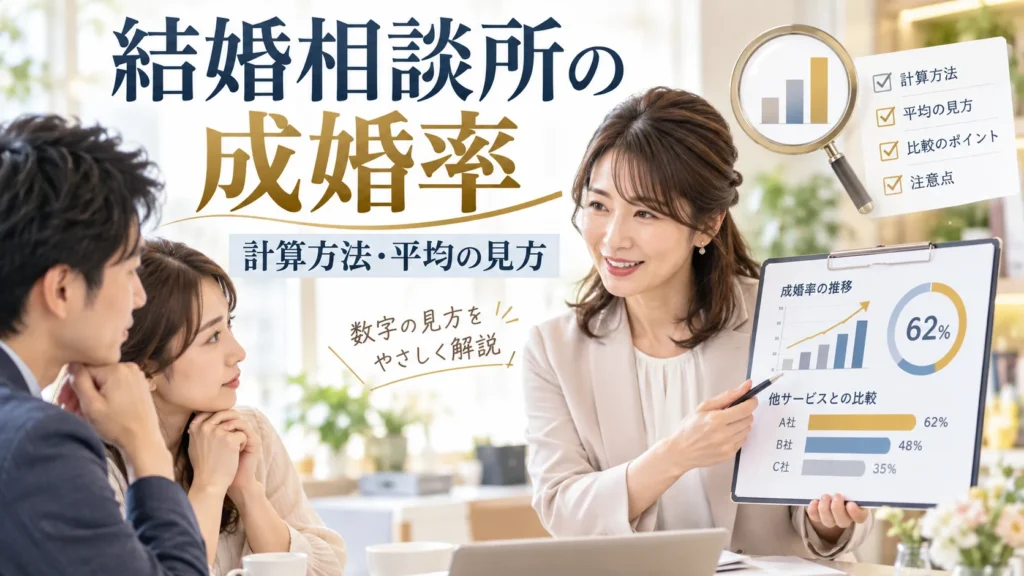結婚相談所の成婚率は高いの？年齢別の傾向と短期成婚の進め方入門保存版