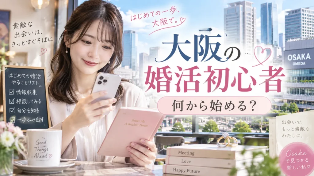 大阪で婚活を始める初心者へ｜何から始める？1か月の進め方を解説