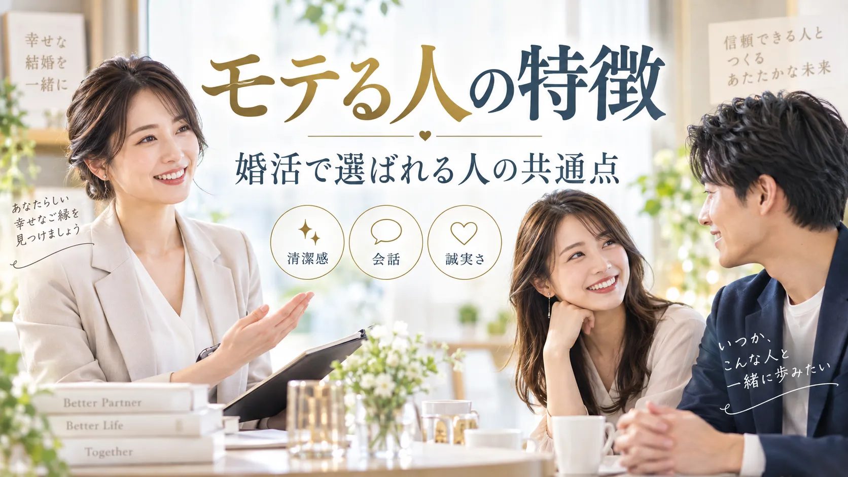 モテる人の特徴とは？婚活で選ばれる人の共通点