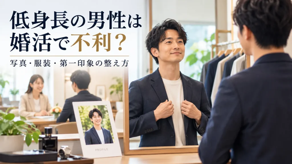 低身長の男性は婚活で不利？身長が気になる人の写真・服装・第一印象の整え方