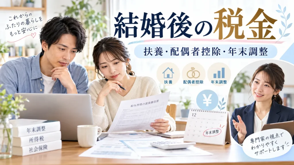 結婚後の税金はどう変わる？配偶者控除・扶養・年末調整をわかりやすく解説