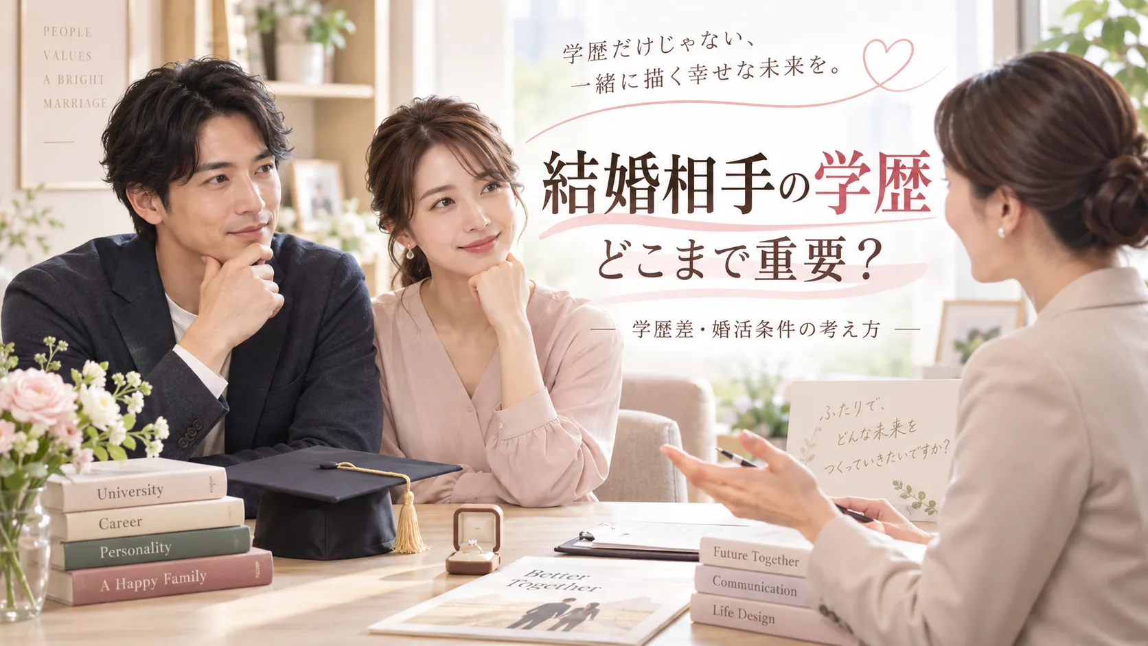 結婚相手の学歴はどこまで重要？学歴差・高学歴女性・婚活条件の考え方