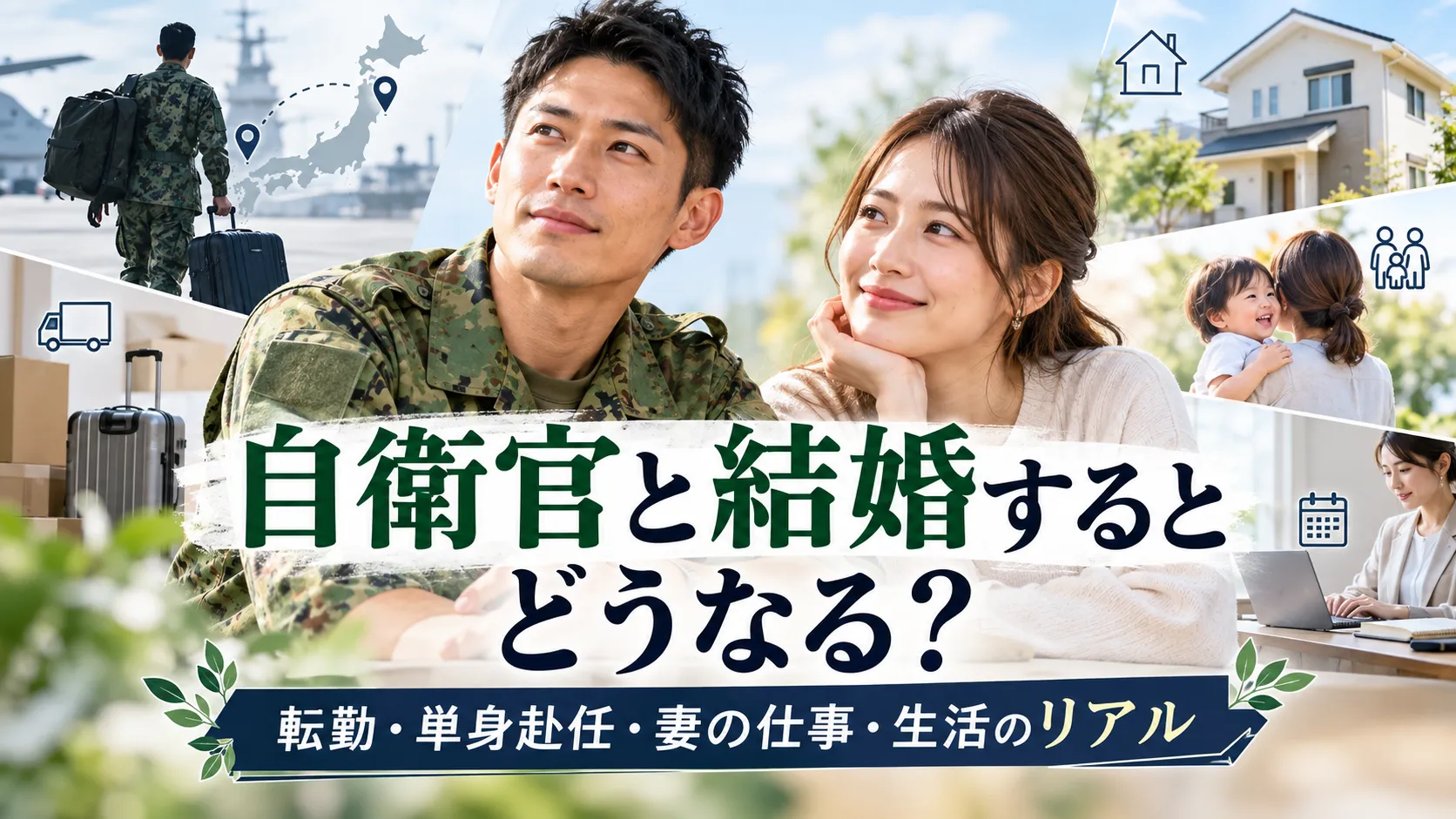 自衛官と結婚するとどうなる？転勤・単身赴任・妻の仕事・生活のリアル