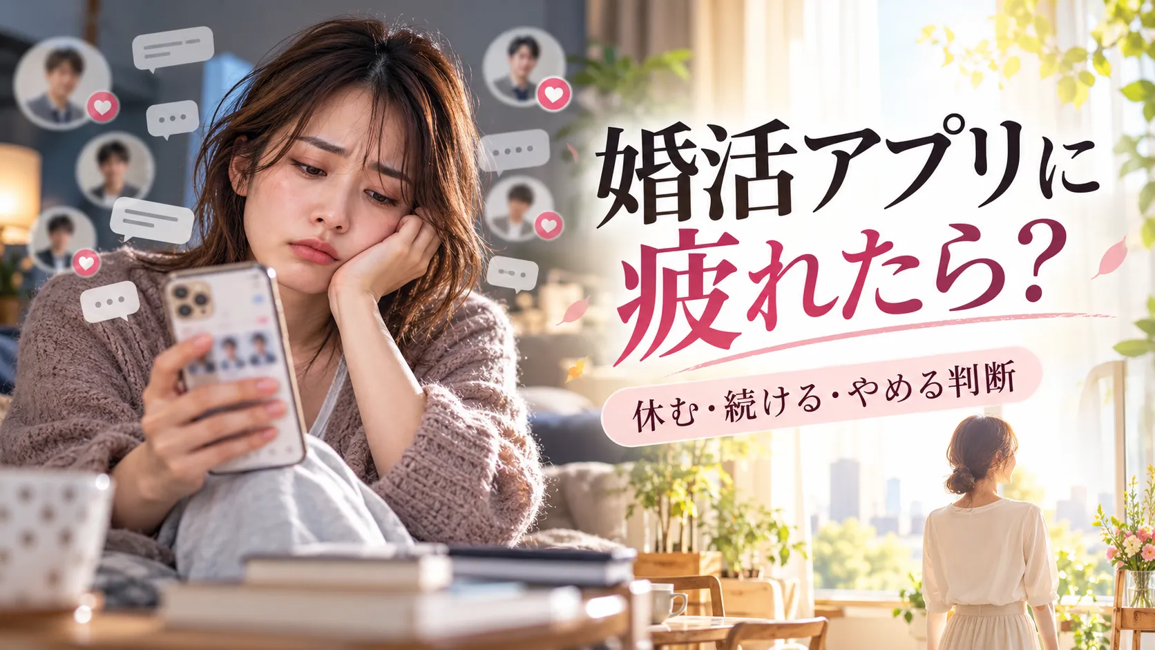 婚活アプリで疲れたときの対処法と見極め方