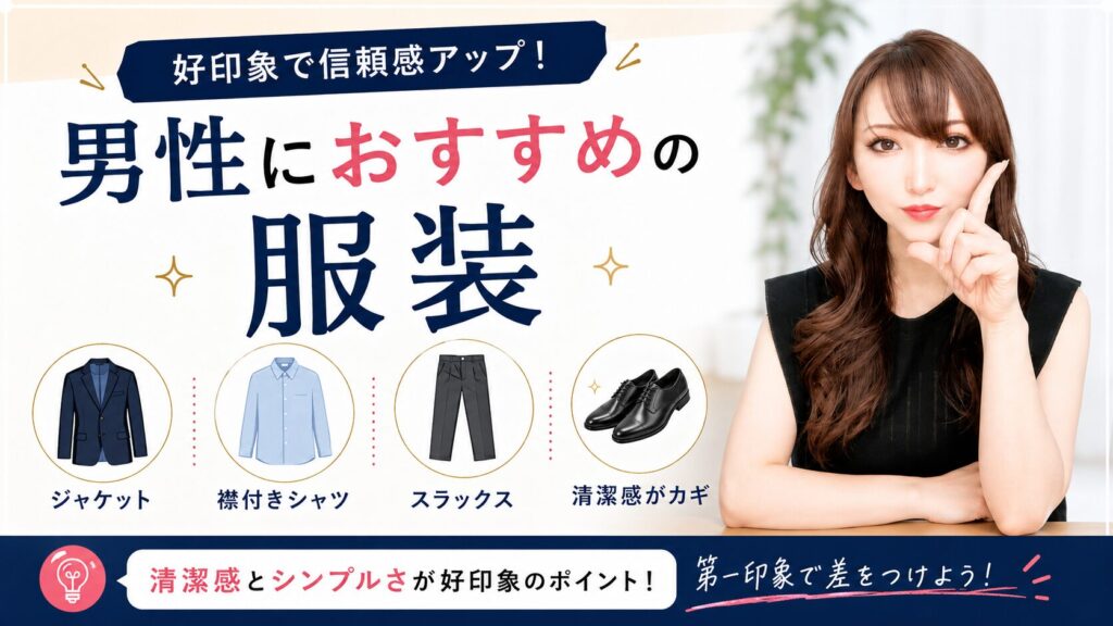 男性におすすめの服装