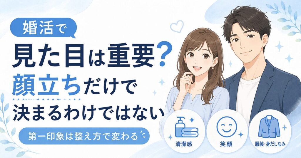 婚活で見た目は重要？顔立ちだけで決まるわけではない