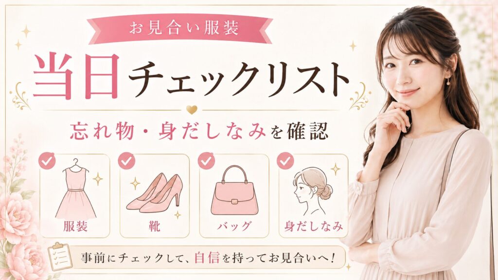 お見合い服装の当日チェックリスト