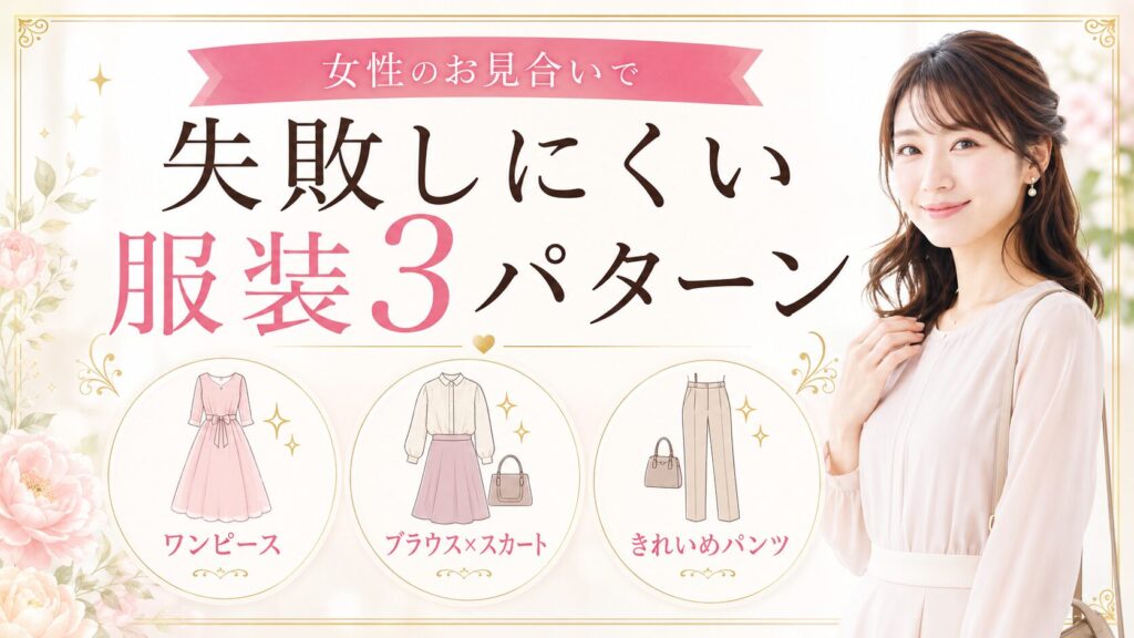 女性のお見合いで失敗しにくい服装3パターン