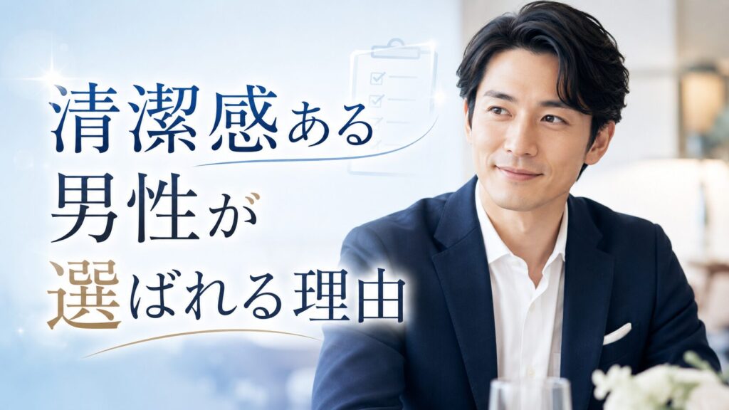 婚活で清潔感ある男性が選ばれる理由