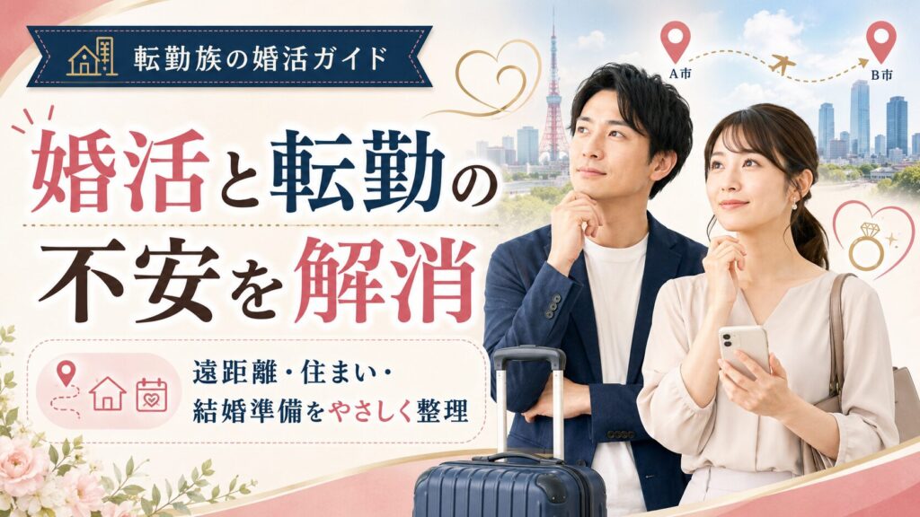 婚活と転勤の不安を解消する進め方を結婚相談所が解説
