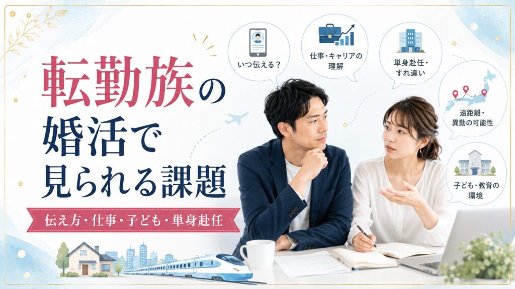 転勤族の婚活で見られる課題