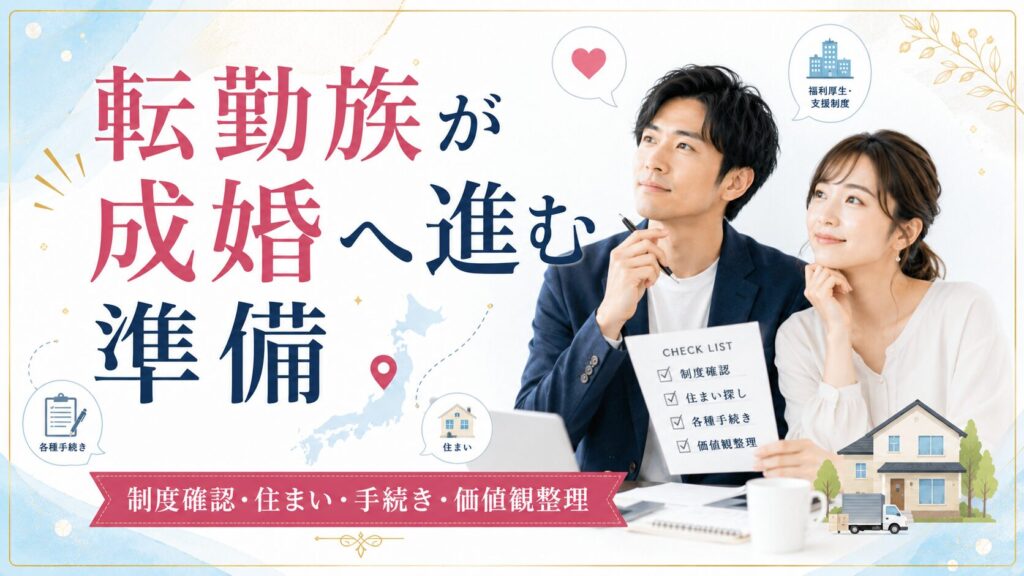 転勤族が成婚へ進む準備