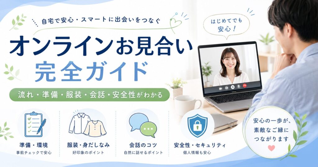 オンラインお見合いの流れと服装・会話マナー完全解説