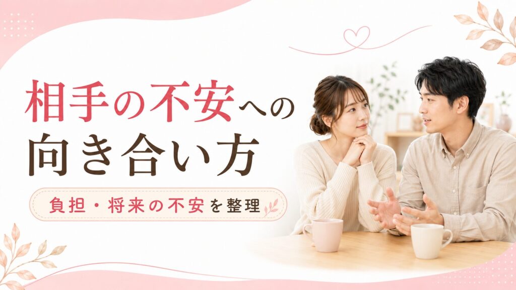 相手の不安への向き合い方