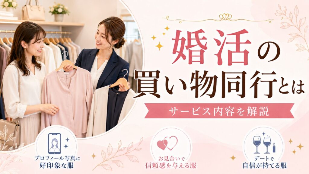 婚活の買い物同行とは