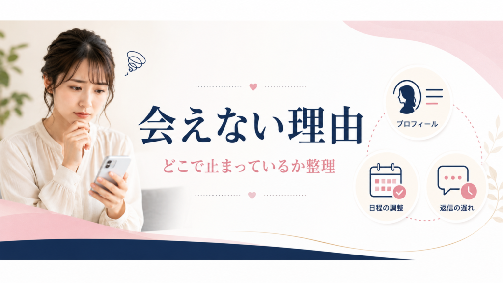 結婚相談所に入会したけど会えない理由