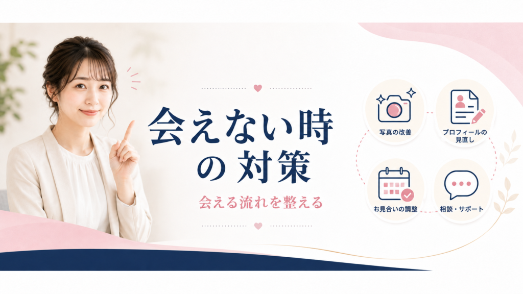 結婚相談所に入会したけど会えない時の対策