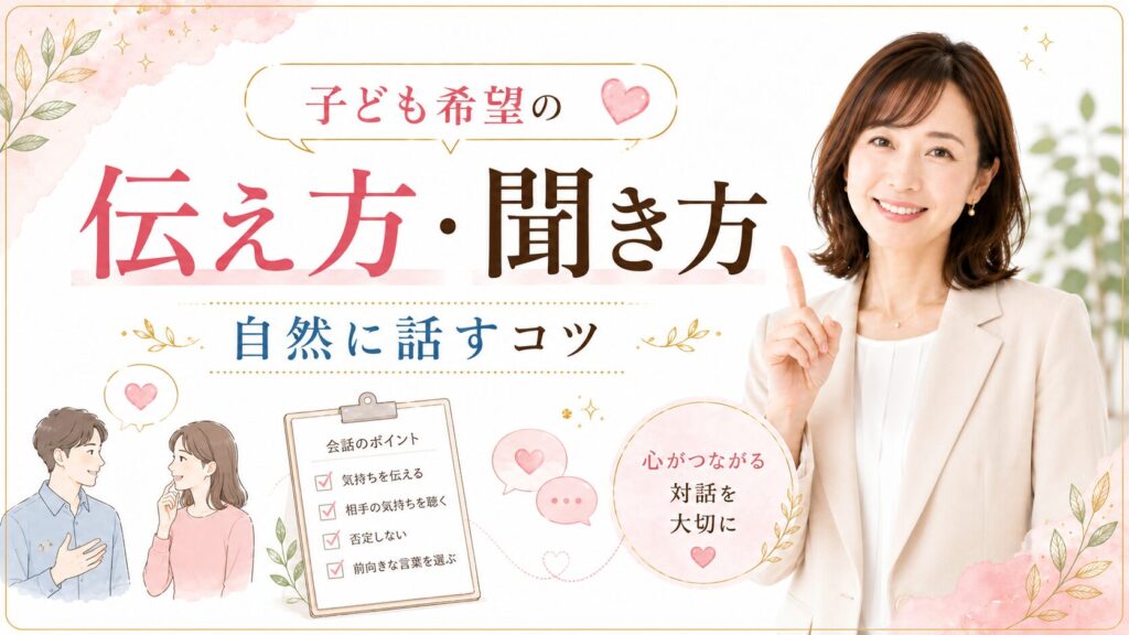 子ども希望の伝え方と聞き方
