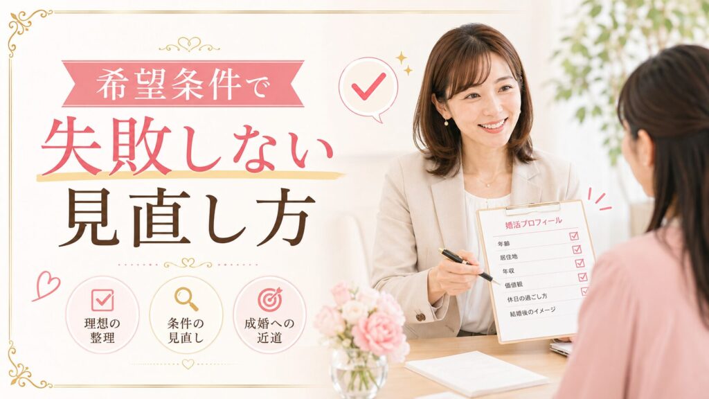 希望条件で失敗しない見直し方