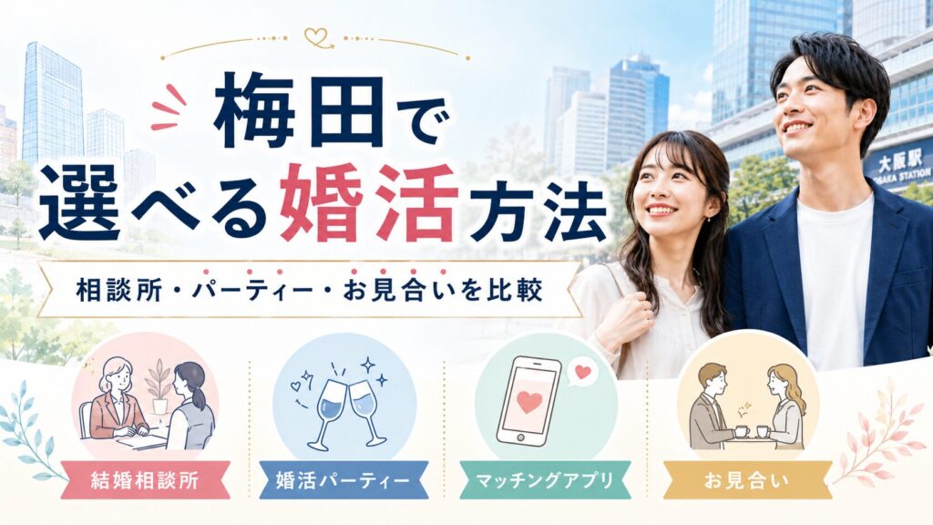 梅田で選べる婚活方法