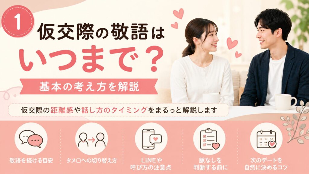 仮交際の敬語はいつまで?