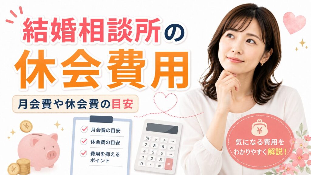 結婚相談所の休会費用