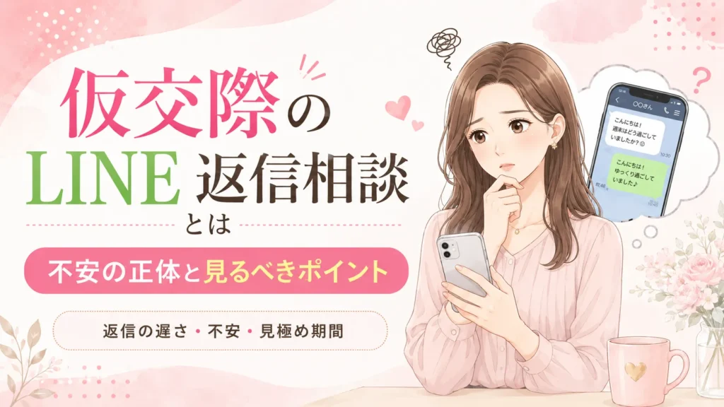 仮交際のLINE返信相談とは