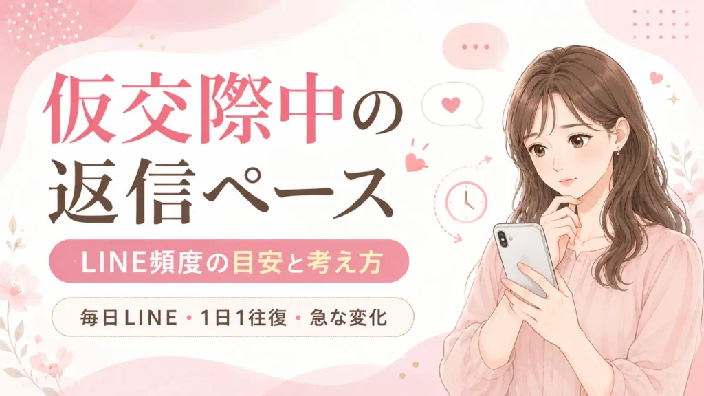 仮交際中の返信ペース