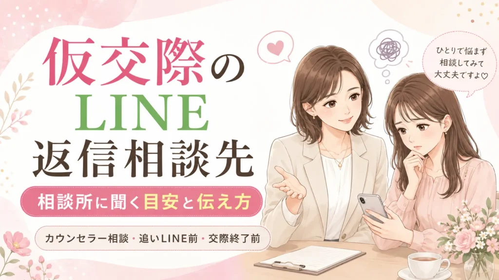 仮交際のLINE返信相談先