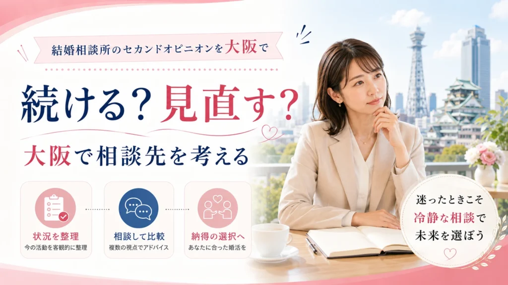 婚活が停滞する原因を整理