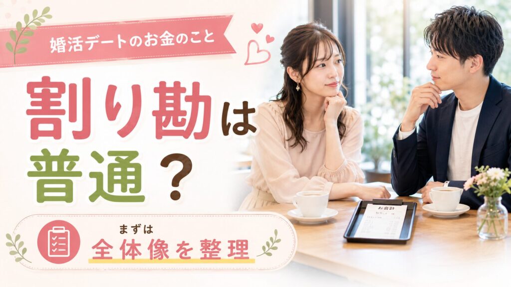 婚活デートの割り勘は普通?